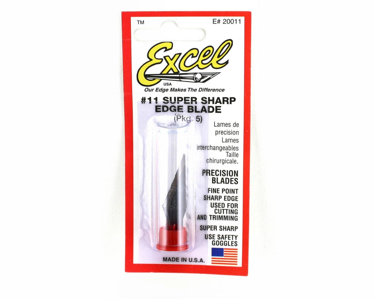 Sharpest Cuts: Double Honed Hobby Blades 5-Pack. Precision Crafting Essentials. Upgrade Your Razor Skills Today.